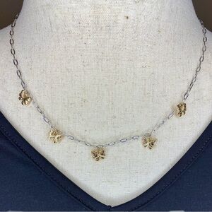 Flutter Gold Butterfly Charm Necklace